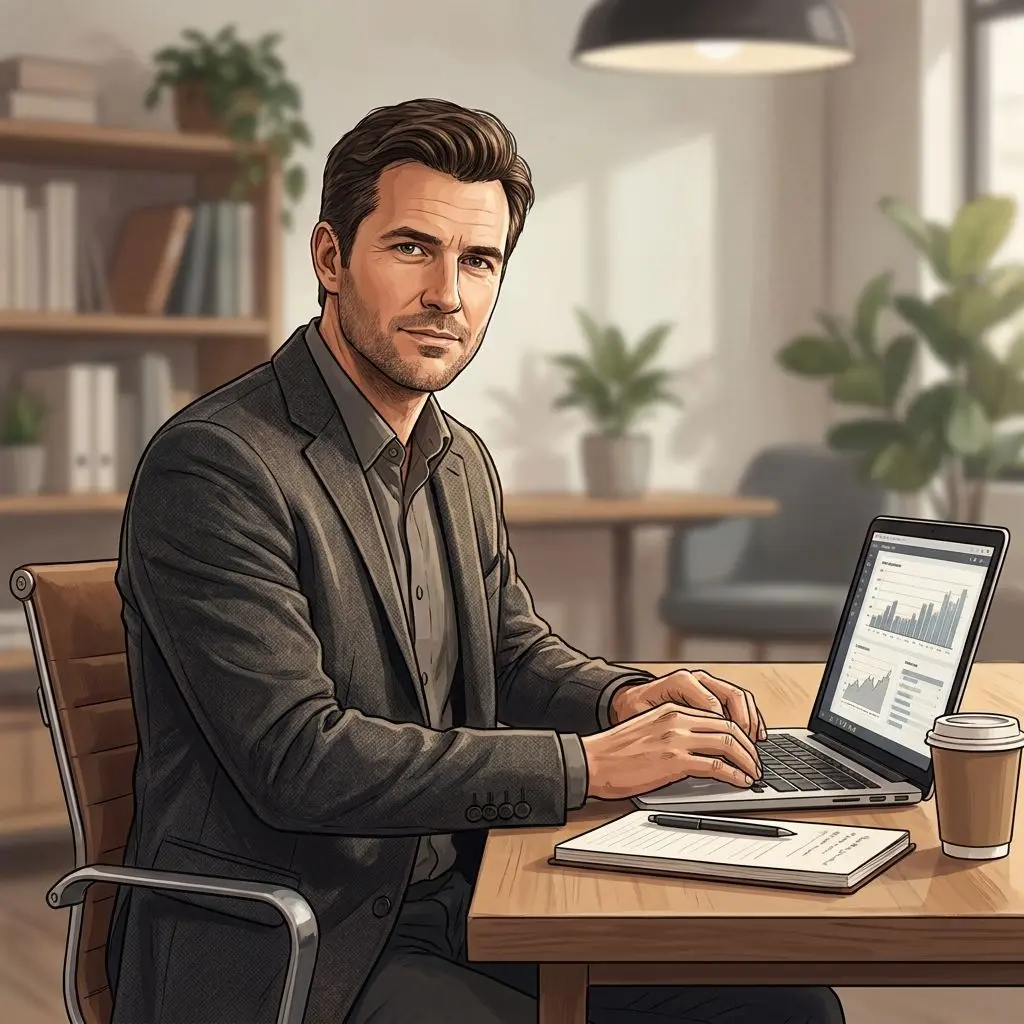 Illustration eines fiktiven Experten f&uuml;r Bonusbedingungen und Content-Analyse