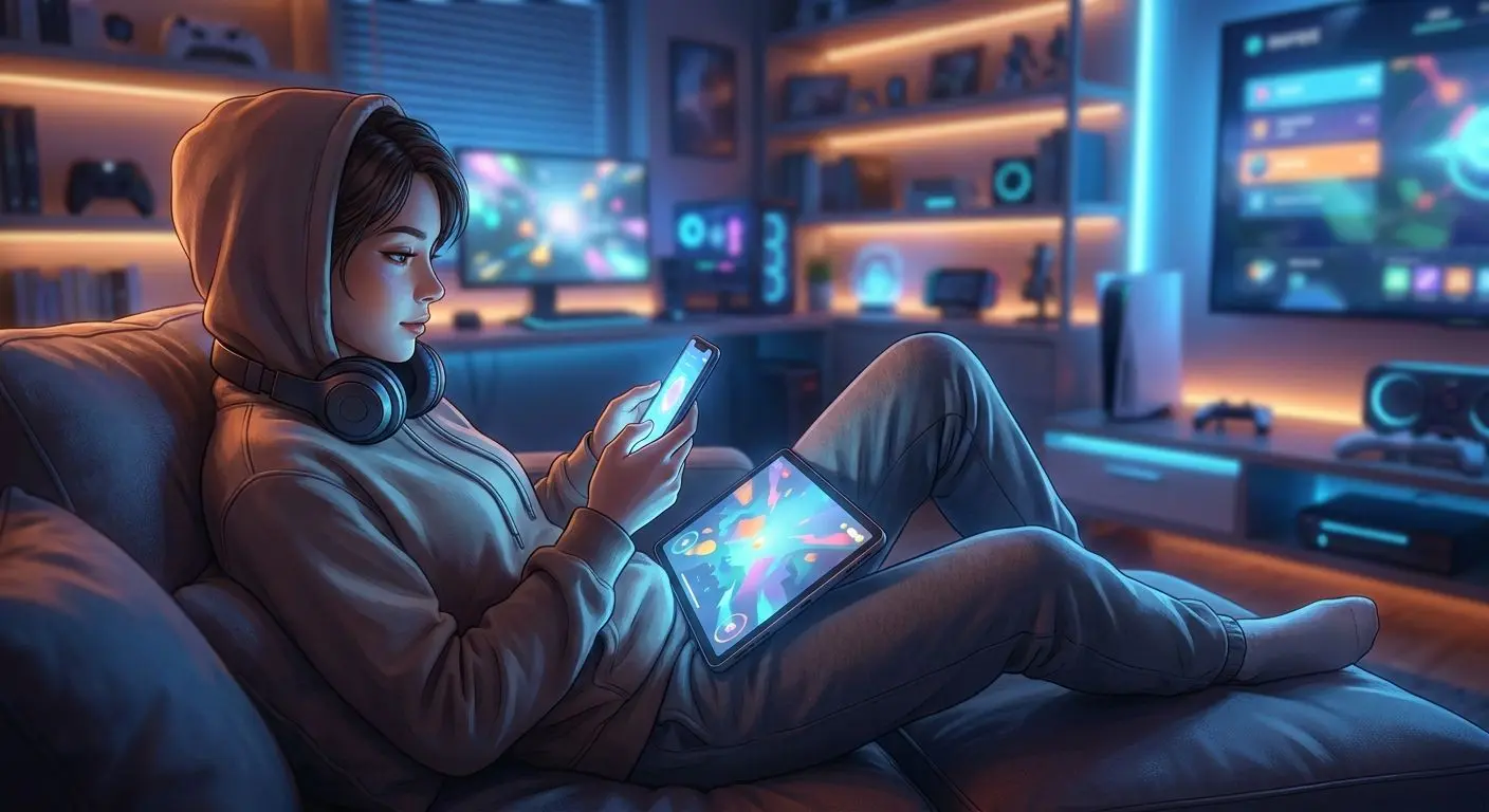 Entspanntes mobiles Spielerlebnis mit Smartphone und Tablet